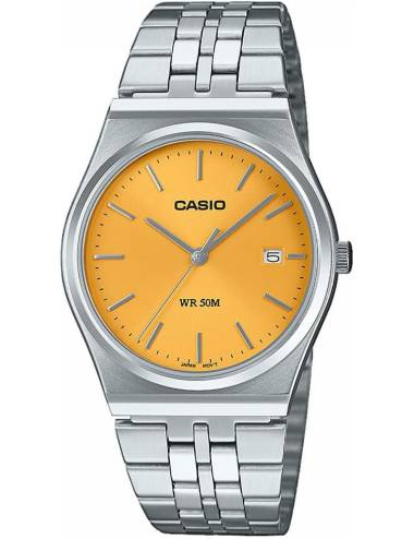 Orologio Casio da Donna Serie MTP 35 mm con Quadrante giallo