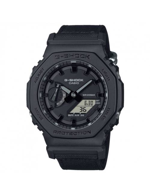 Orologio G-Shock da Uomo Con Cassa Ottagonale in Resina Nero e Cinturino in Tela