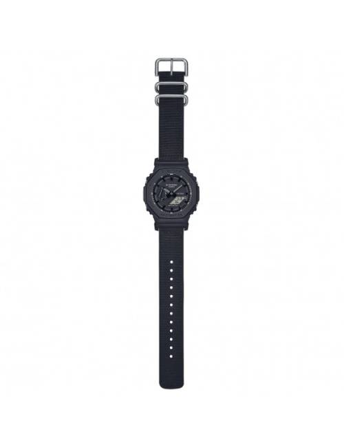 Orologio G-Shock da Uomo Con Cassa Ottagonale in Resina Nero e Cinturino in Tela