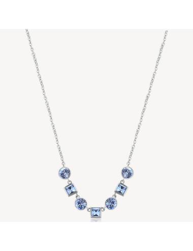 Collana Brosway da Donna Symphonia in acciaio con Cristalli Blu