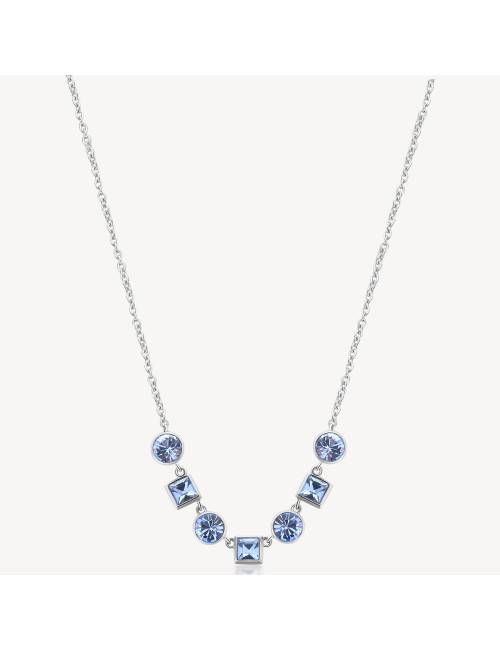 Collana Brosway da Donna Symphonia in acciaio con Cristalli Blu