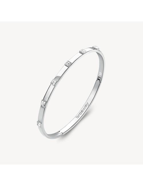 Bracciale Brosway Rigido Acciaio con Cristalli