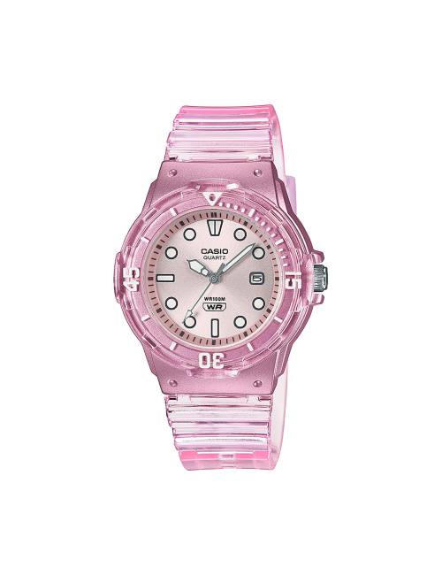 Orologio Casio da Bimba co Cassa Rosa in Acciaio e Cinturino in Silicone Rosa