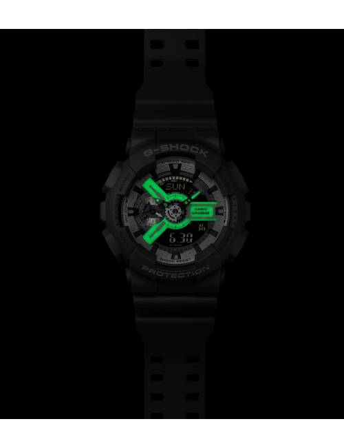 Orologio G-Shock da Uomo Serie 110 Grigio con Quadrante Full Lume