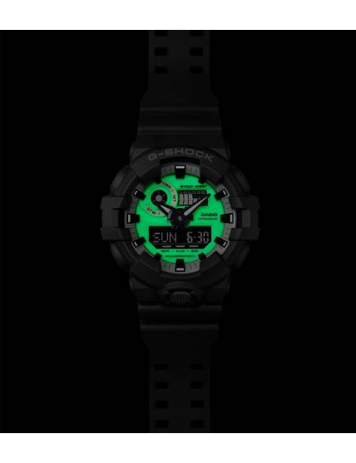 Orologio G-Shock da Uomo Serie GA-700 Grigio con Quadrante Full Lume