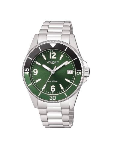 Orologio Vagary Aqua39 Solotempo con Quadrante Verde 37 mm