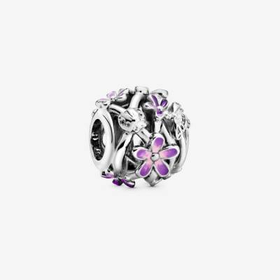 Charm Pandora Openwork Margherite Viola