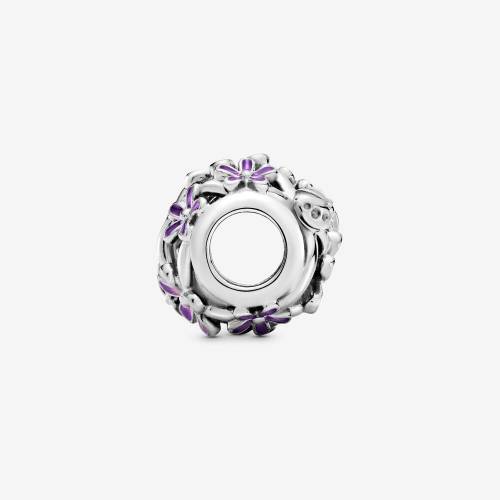 Charm Pandora Openwork Margherite Viola