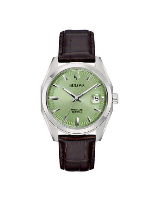 Orologio Bulova da Uomo Surveyor con Quadrante Verde Chiaro e Cinturino Pelle