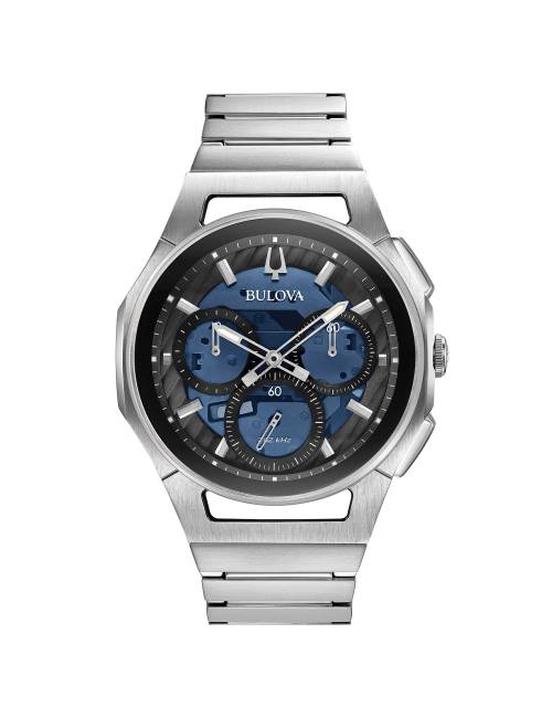 Orologio Bulova Curv da Uomo Chrono con Quadrante Blu