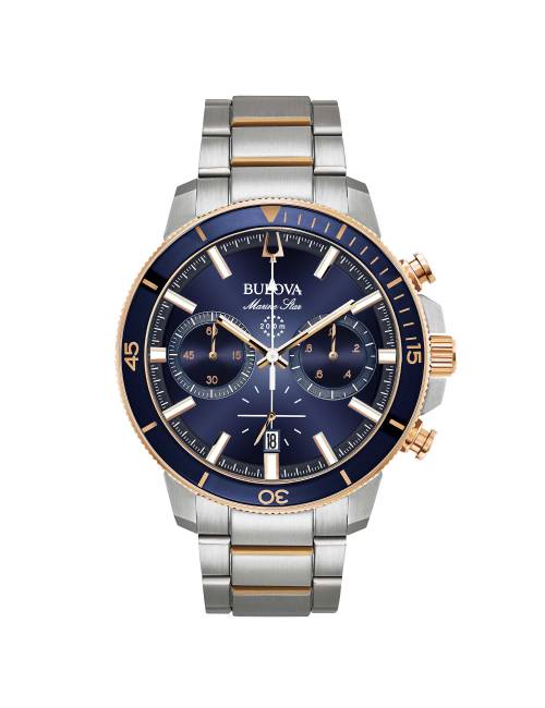 Orologio Bulova da Uomo Marine Star Chrono Bicolore Blu