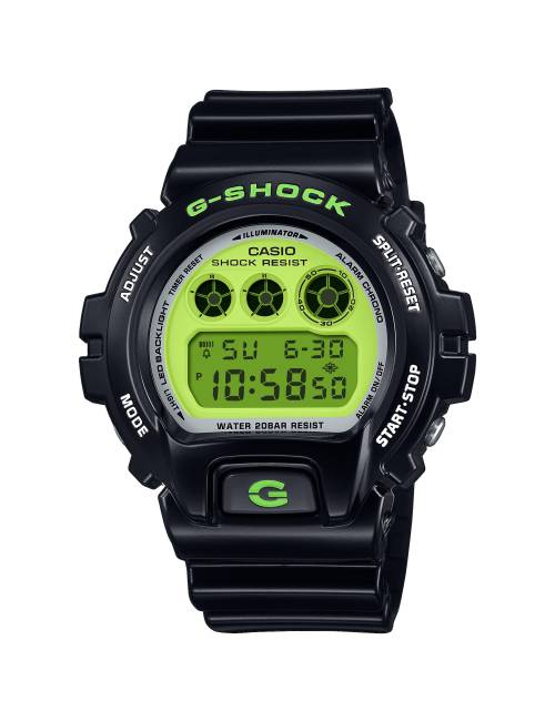 Orologio G-Shock Crazy Nero con Quadrante Verde Evidenziatore