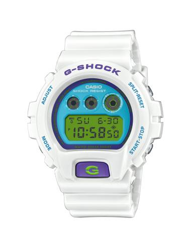 Orologio G Shock Crazy Bianco con Quadrante Azzurro Digitale