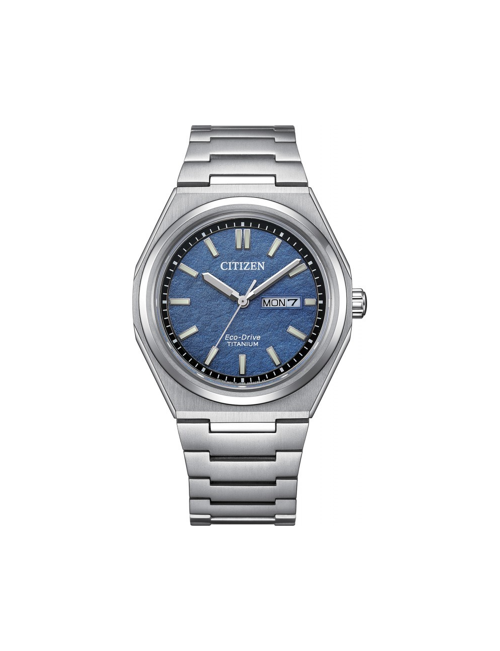 Orologio Citizen da Uomo Ecodrive in Super Titanium con Quadrante Blu