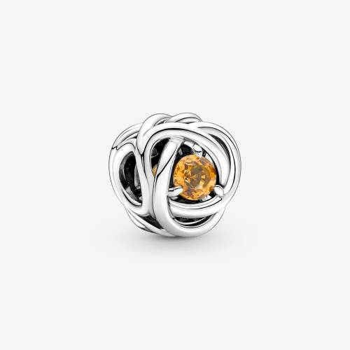 Charm Pandora Cerchio Eterno Miele Novembre