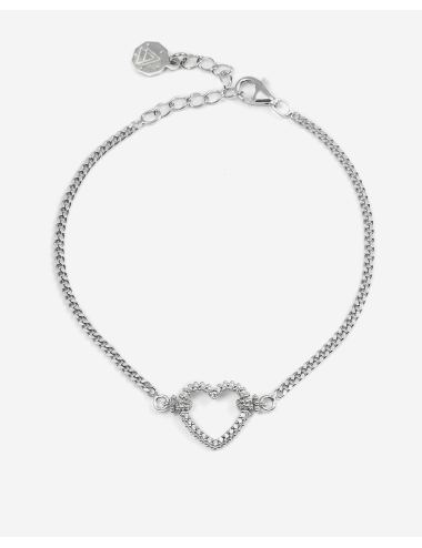 Nove25 Bracciale in Argento Tight Love con Cuore