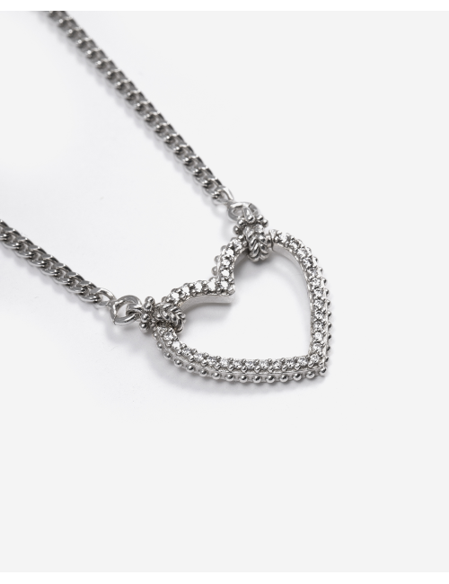 Nove25 Collana Tight Love con Cuore con Zirconi