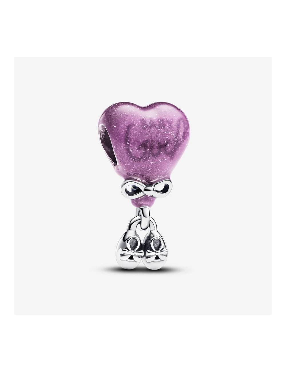 Pandora Charm Gender Reveal “Baby Girl” che cambia colore