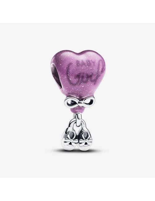 Pandora Charm Gender Reveal “Baby Girl” che cambia colore