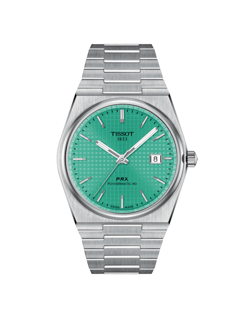 Orologio Tissot PRX da Uomo Automatico Powermatic 80 40 mm Verde menta