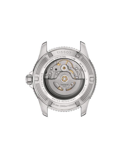 Orologio Tissot da Uomo Seastar Automatico Powermatic 80 con Quadrante Grigio Scuro 40 mm