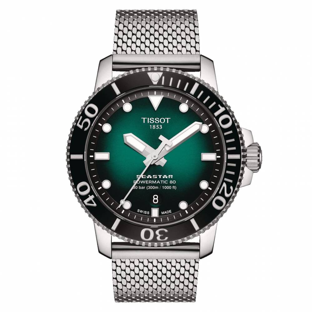 Tissot Seastar 1000 Powermatic 80 verde