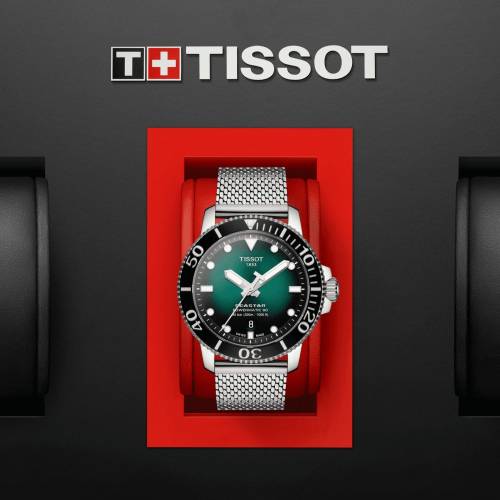 Tissot Seastar 1000 Powermatic 80 verde