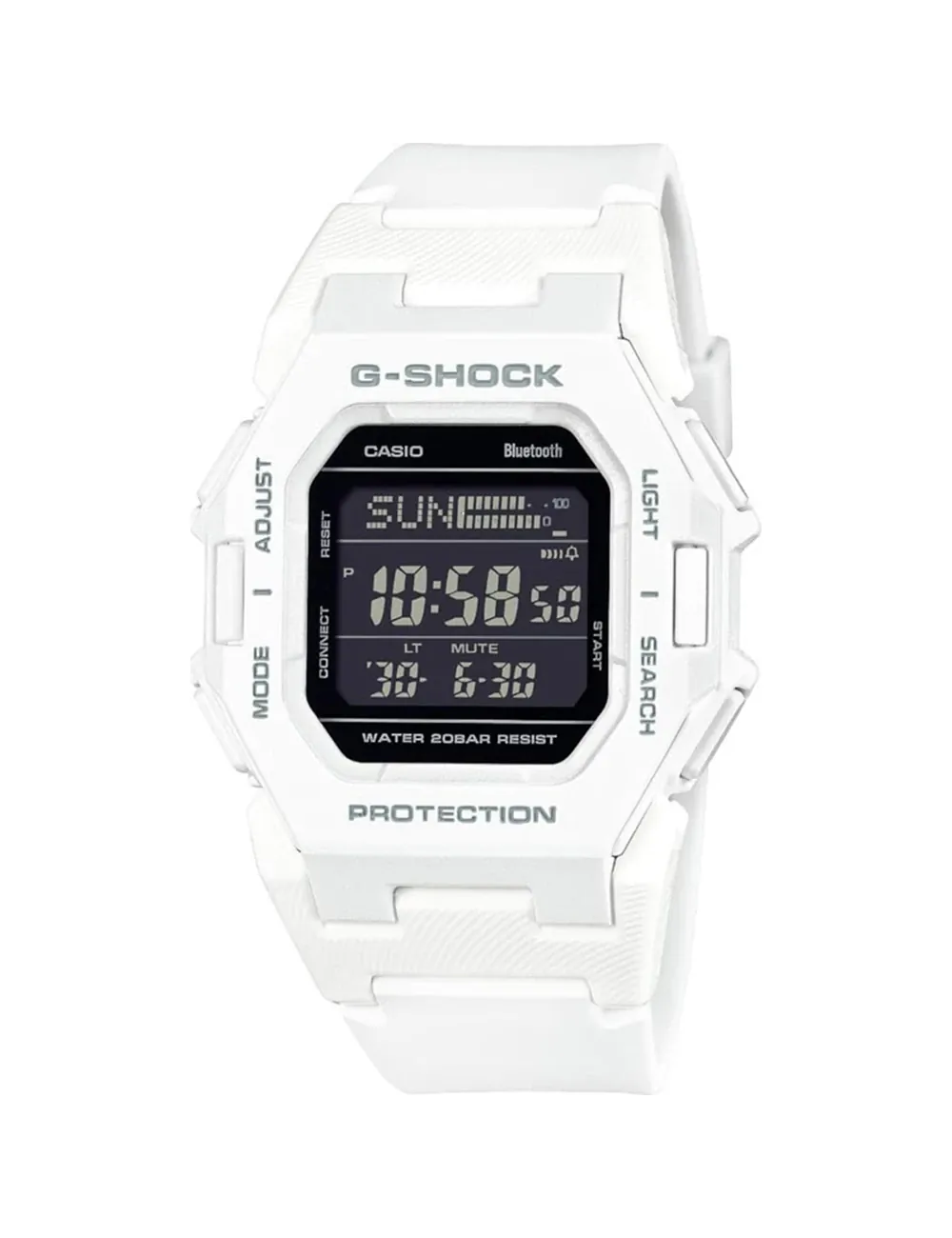 Orologio G-Shock da Uomo Serie GD-B500 Bianco con Display Digitale Negativo