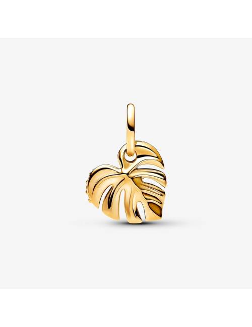 Pandora Charm Pendente Foglia di Monstera Scintillante