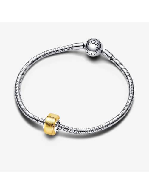 Pandora Charm Mini Vetro di Murano Foglia d’Oro