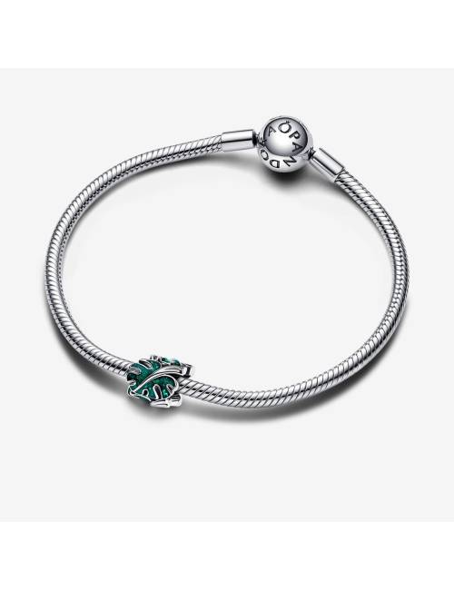 Pandora Charm Foglia di Monstera Glitterata