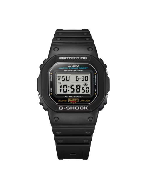 Orologio G-Shock da Uomo Nero Digitale Cassa Rettangolare