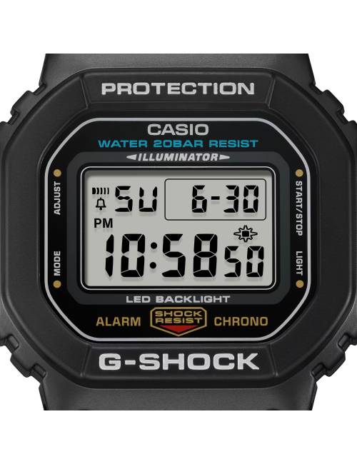 Orologio G-Shock da Uomo Nero Digitale Cassa Rettangolare