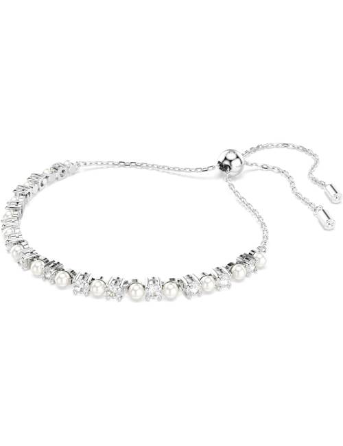 Bracciale Swarovski Matrix con Chiusura Scorrevole con Perle e Cristalli Swarovski Misura M