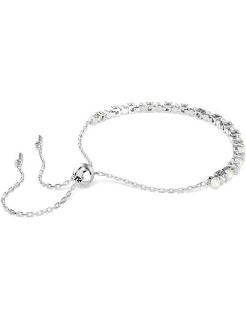 Bracciale Swarovski Matrix con Chiusura Scorrevole con Perle e Cristalli Swarovski Misura M