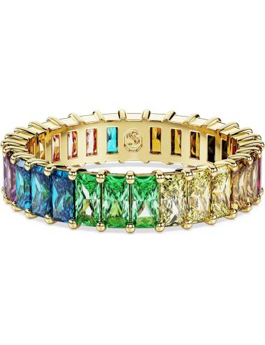 Anello Swarovski con Pietre Multicolor Taglio Baguette Linea Matrix