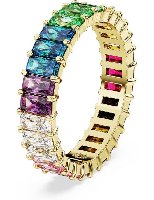 Anello Swarovski con Pietre Multicolor Taglio Baguette Linea Matrix