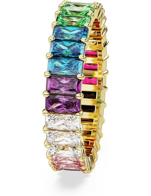 Anello Swarovski con Pietre Multicolor Taglio Baguette Linea Matrix