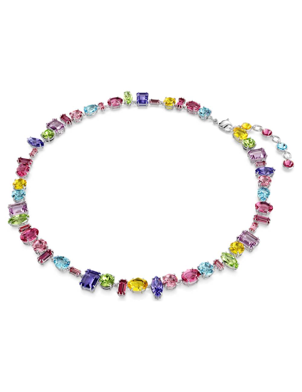 Collana Swarovski Gema con Pietre di Taglio Misto Multicolor