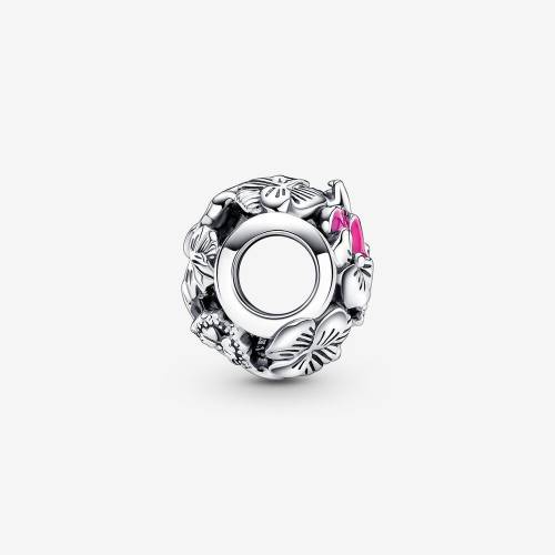 Charm Pandora Openwork Viole del Pensiero