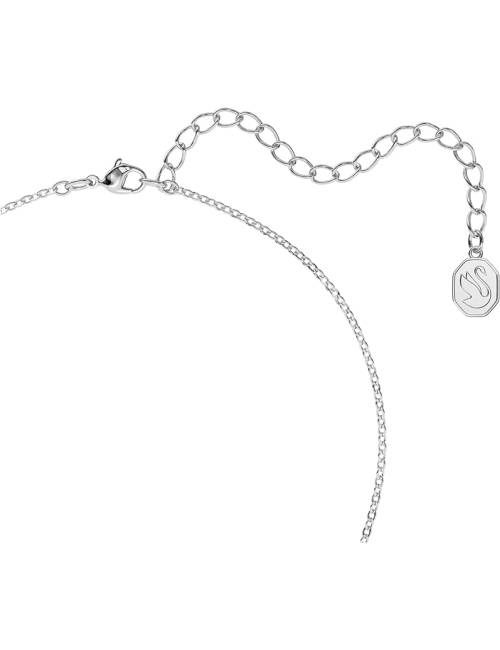 Collana Swarovski Millenia con Pietra Ottagonale Azzurra e Cristalli Bianchi