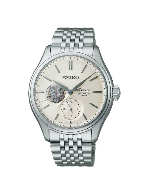 Orologio Seiko Presage Classic Automatico Openheart con Quadrante Color Avorio