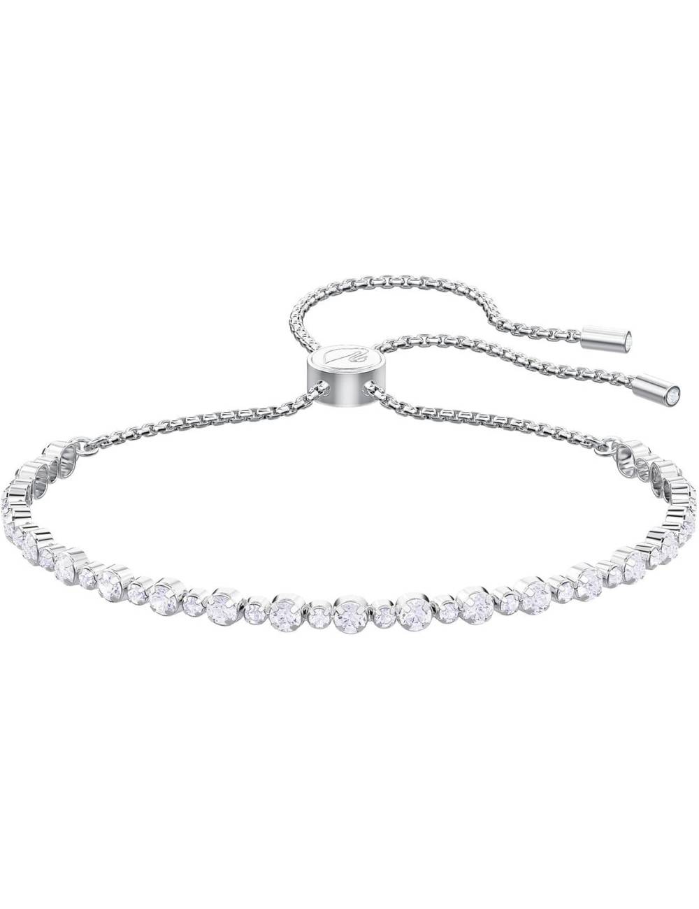 Bracciale Swarovski Subtle Trilogy con Pietre Bianche e Chiusura Scorrevole