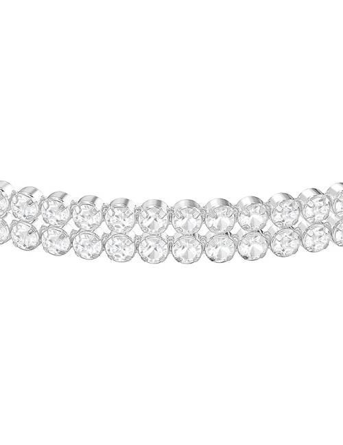 Bracciale Swarovski Subtle Tennis con 2 File di Pietre Bianche