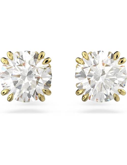 Orecchino Swarovski Constella Punto Luce con Cristallo Bianco e Lega Placcata Oro Giallo