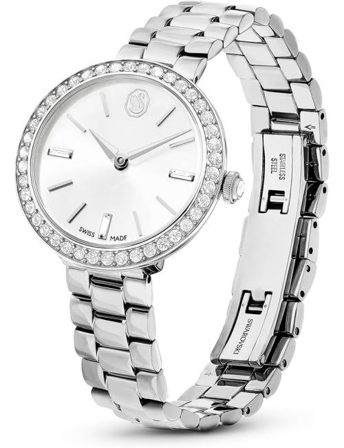 Orologio Swarovski Certa da Donna Swiss Made con Cristalli Bianchi