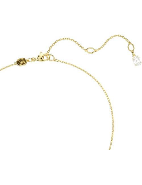 Collana Swarovski Stilla con pendente Quadrato e Lega Placcata Oro Giallo