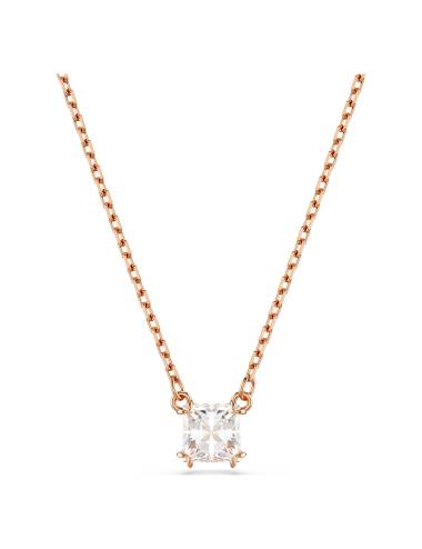 Collana Swarovski Stilla con pendente Quadrato con Lega Rose