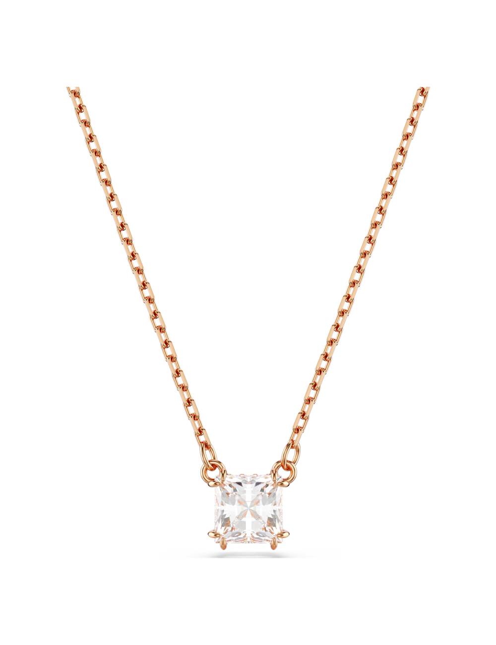 Collana Swarovski Stilla con pendente Quadrato con Lega Rose