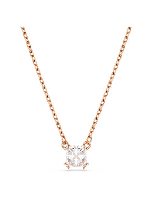 Collana Swarovski Stilla con pendente Quadrato con Lega Rose